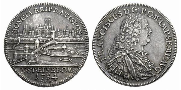 1 Талер Священная Римская империя (962-1806) Серебро Франц I Стефан(1708-1765)