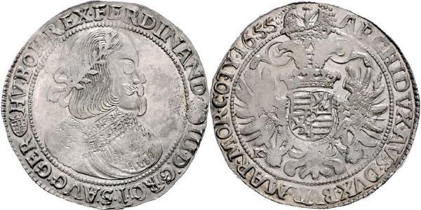 1 Талер Священная Римская империя (962-1806) Серебро Ferdinand III, Holy Roman Emperor (1608-1657)