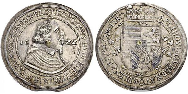 1 Талер Священная Римская империя (962-1806) Серебро Леопольд V Австрийский (1586 – 1632)