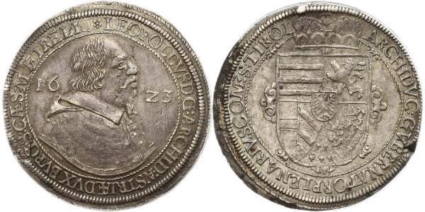 1 Талер Священная Римская империя (962-1806) Серебро Леопольд V Австрийский (1586 – 1632)