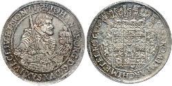 1 Талер Федеральные земли Германии Серебро Johann Georg I (1585 - 1656)