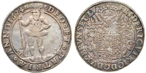 1 Талер Федеральные земли Германии Серебро Friedrich Ulrich (1591 - 1634)