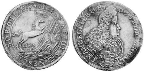 1 Талер Principality of Anhalt-Köthen (1603 -1853) Срібло 