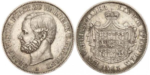 1 Талер null Срібло George Victor, Prince of Waldeck and Pyrmont (1831 - 1893)