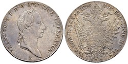 1 Талер Австрійська імперія (1804-1867) Срібло Francis II, Holy Roman Emperor (1768 - 1835)