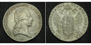 1 Талер Австрійська імперія (1804-1867) Срібло Francis II, Holy Roman Emperor (1768 - 1835)