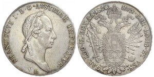 1 Талер Австрійська імперія (1804-1867) Срібло Francis II, Holy Roman Emperor (1768 - 1835)