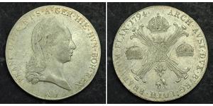 1 Талер Австрійська імперія (1804-1867) Срібло Francis II, Holy Roman Emperor (1768 - 1835)