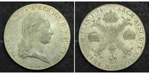 1 Талер Австрійська імперія (1804-1867) Срібло Francis II, Holy Roman Emperor (1768 - 1835)