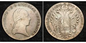 1 Талер Австрійська імперія (1804-1867) Срібло Francis II, Holy Roman Emperor (1768 - 1835)