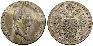 1 Талер Австрійська імперія (1804-1867) Срібло Francis II, Holy Roman Emperor (1768 - 1835)