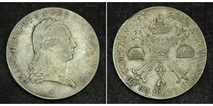 1 Талер Австрійська імперія (1804-1867) Срібло Francis II, Holy Roman Emperor (1768 - 1835)