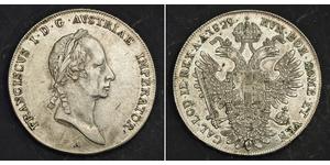 1 Талер Австрійська імперія (1804-1867) Срібло Francis II, Holy Roman Emperor (1768 - 1835)