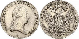 1 Талер Австрійська імперія (1804-1867) Срібло Francis II, Holy Roman Emperor (1768 - 1835)