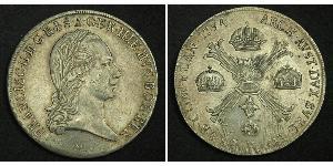 1 Талер Австрійська імперія (1804-1867) Срібло Francis II, Holy Roman Emperor (1768 - 1835)
