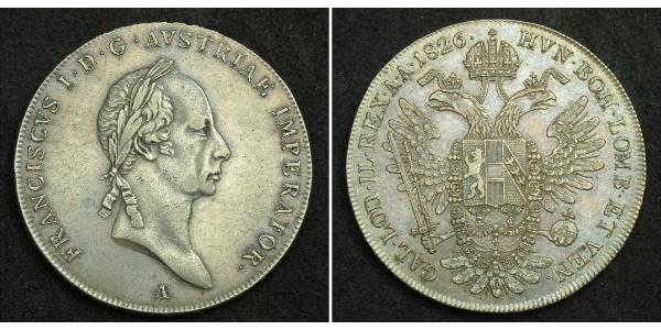 1 Талер Австрійська імперія (1804-1867) Срібло Francis II, Holy Roman Emperor (1768 - 1835)