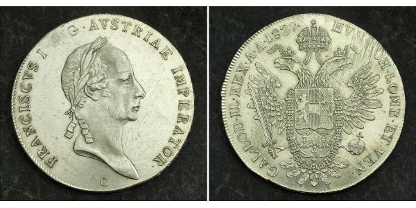 1 Талер Австрійська імперія (1804-1867) Срібло Francis II, Holy Roman Emperor (1768 - 1835)