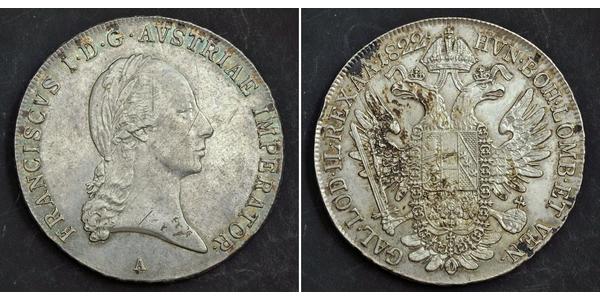 1 Талер Австрійська імперія (1804-1867) Срібло Francis II, Holy Roman Emperor (1768 - 1835)