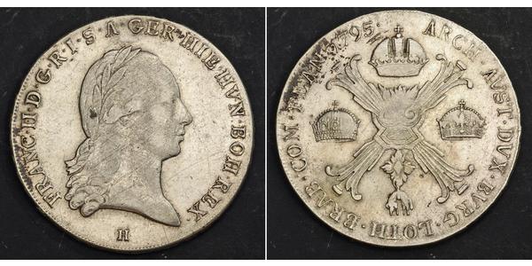 1 Талер Австрійська імперія (1804-1867) Срібло Francis II, Holy Roman Emperor (1768 - 1835)