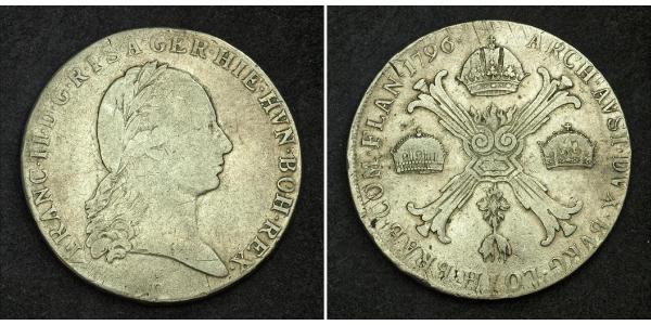 1 Талер Австрійська імперія (1804-1867) Срібло Francis II, Holy Roman Emperor (1768 - 1835)