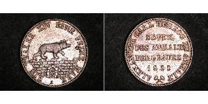 1 Талер Ангальт-Бернбург (1603 - 1863) Срібло Alexander Karl, Duke of Anhalt-Bernburg (1805 – 1863)