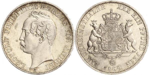 1 Талер Ангальт-Дессау (1603 -1863) Срібло Леопольд IV Фрідріх фон Ангальт (1794 – 1871)