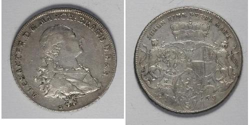 1 Талер Ансбах (1398–1792) Срібло Charles Alexander, Margrave of Brandenburg-Ansbach (1736 – 1806)