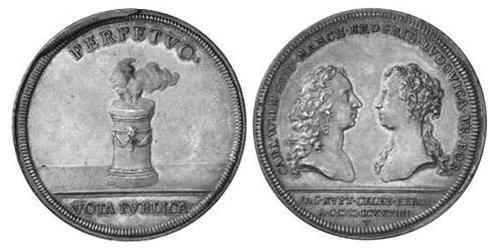1 Талер Ансбах (1398–1792) Срібло Charles William Frederick, Margrave of Brandenburg-Ansbach (1712 – 1757)