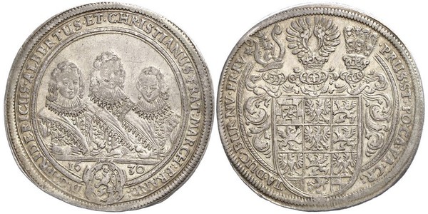 1 Талер Ансбах (1398–1792) Срібло 