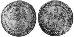 1 Талер Аугсбург (1276 - 1803) Срібло Фердинанд II Габсбург(1578 -1637)