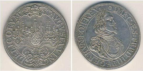 1 Талер Аугсбург (1276 - 1803) Срібло Ferdinand III, Holy Roman Emperor (1608-1657)