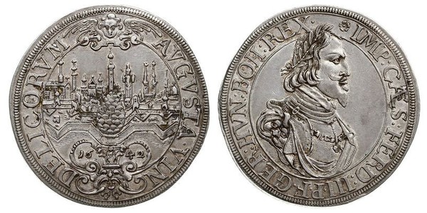 1 Талер Аугсбург (1276 - 1803) Срібло Ferdinand III, Holy Roman Emperor (1608-1657)