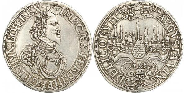 1 Талер Аугсбург (1276 - 1803) Срібло Ferdinand III, Holy Roman Emperor (1608-1657)
