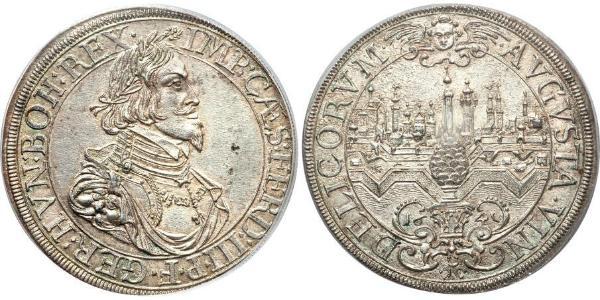 1 Талер Аугсбург (1276 - 1803) Срібло Ferdinand III, Holy Roman Emperor (1608-1657)