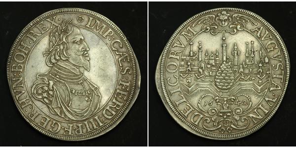 1 Талер Аугсбург (1276 - 1803) Срібло Ferdinand III, Holy Roman Emperor (1608-1657)