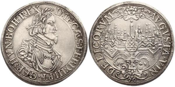 1 Талер Аугсбург (1276 - 1803) Срібло Ferdinand III, Holy Roman Emperor (1608-1657)