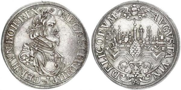 1 Талер Аугсбург (1276 - 1803) Срібло Ferdinand III, Holy Roman Emperor (1608-1657)