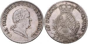 1 Талер Баварія (курфюрство) (1623 - 1806) Срібло 