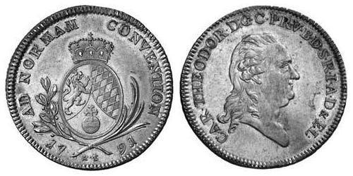 1 Талер Баварія (курфюрство) (1623 - 1806) Срібло 