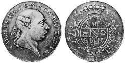 1 Талер Баден-Дурлах (1535 - 1771) Срібло 