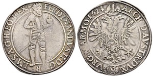 1 Талер Богемія Срібло Фердинанд II Габсбург(1578 -1637)