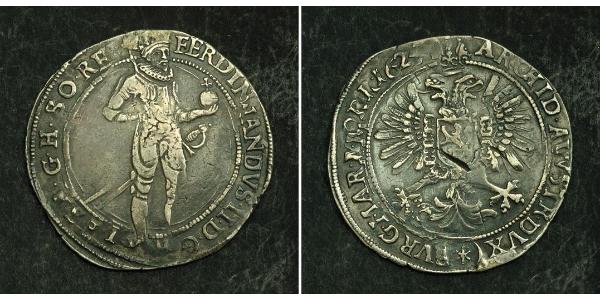 1 Талер Богемія Срібло Фердинанд II Габсбург(1578 -1637)