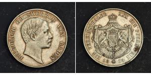 1 Талер Велике герцогство Баден (1806-1918) Срібло Frederick I, Grand Duke of Baden (1826 - 1907)