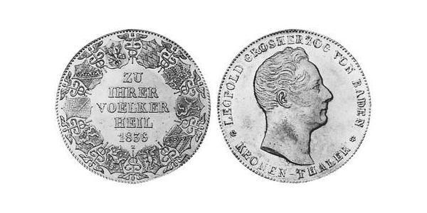1 Талер Велике герцогство Баден (1806-1918) Срібло Leopold, Grand Duke of Baden (1790 – 1852)