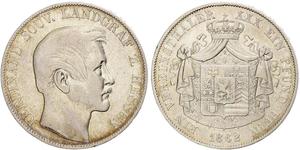 1 Талер Великое герцогство Гессен (1806 - 1918) Срібло Ferdinand, Landgrave of Hesse-Homburg