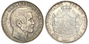 1 Талер Великое герцогство Гессен (1806 - 1918) Срібло Ferdinand, Landgrave of Hesse-Homburg