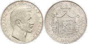 1 Талер Великое герцогство Гессен (1806 - 1918) Срібло Ferdinand, Landgrave of Hesse-Homburg