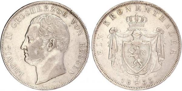 1 Талер Великое герцогство Гессен (1806 - 1918) Срібло Louis II, Grand Duke of Hesse
