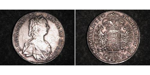 1 Талер Габсбурзька імперія (1526-1804) Срібло Maria Theresa of Austria (1717 - 1780)