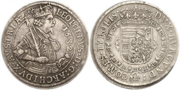 1 Талер Габсбурзька імперія (1526-1804) Срібло Leopold V, Archduke of Austria  (1586 – 1632)